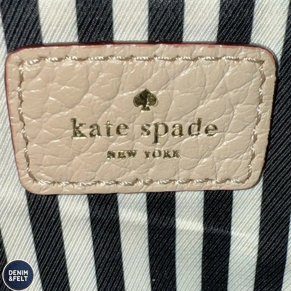 Kate Spade Southport Avenue Linda Large Leather Tote Sand‎ Pearl Work Travel